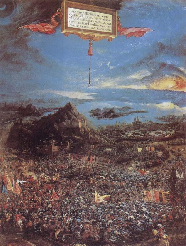 Albrecht Altdorfer The Battle at the Issus Spain oil painting art